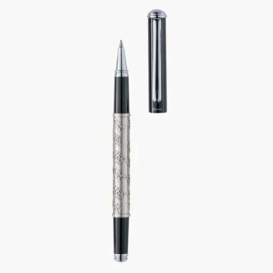 Savona Bettoni Rollerball Pen, Black Lacquer