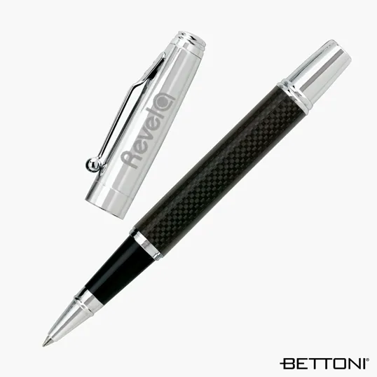 Bettoni Vestini Rollerball Pen with Carbon Fiber Barrel — view 2