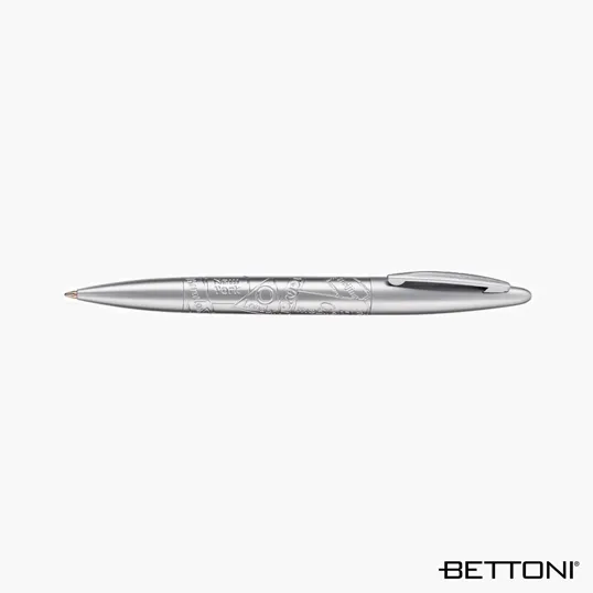Bettoni Corona Series Ballpoint Pen, Satin Silver — view 6