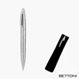 Bettoni Corona Series Ballpoint Pen, Satin Silver — view 2