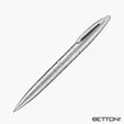 Bettoni Corona Series Ballpoint Pen, Satin Silver — view 3