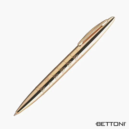 Bettoni Corona Series Ballpoint Pen, Satin Silver — view 2
