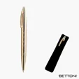 Bettoni Corona Series Ballpoint Pen, Satin Silver