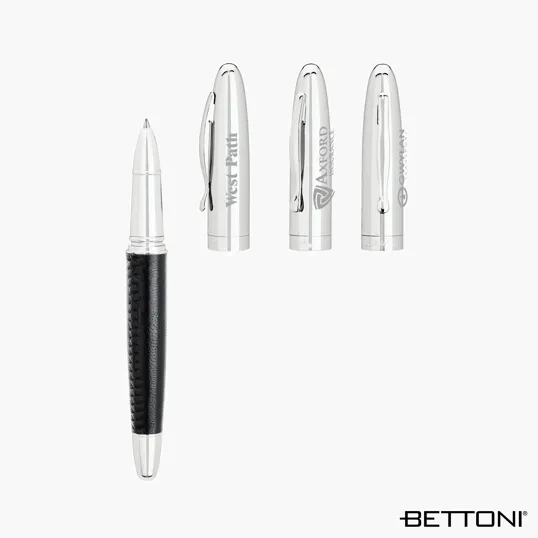 Bettoni Avante Rollerball Pen with Leather Barrel — view 6