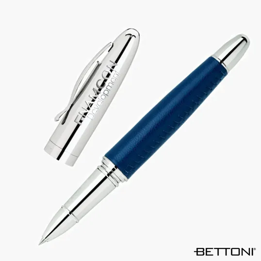 Bettoni Avante Rollerball Pen with Leather Barrel — view 8