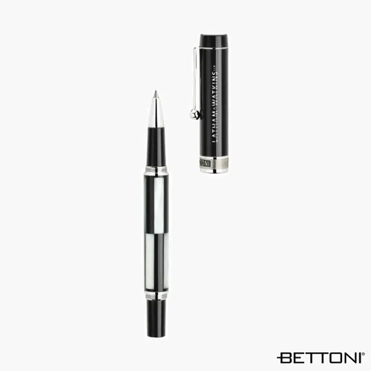 Bettoni Provano Rollerball Pen with Mother-of-Pearl Inlay — view 4
