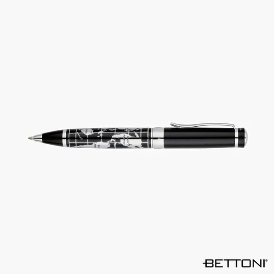 Bettoni Chrome World Map Ballpoint Pen — view 5