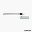 Amadeo Bettoni Rollerball Pen, Matte Silver Brass — view 4