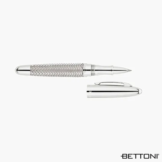 Bettoni Armour Rollerball Pen, Woven Steel — view 4