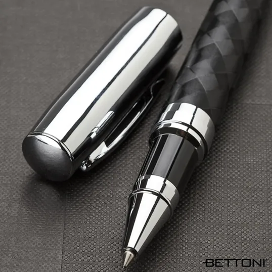 Bettoni Portici Rollerball Pen, Brass — view 2