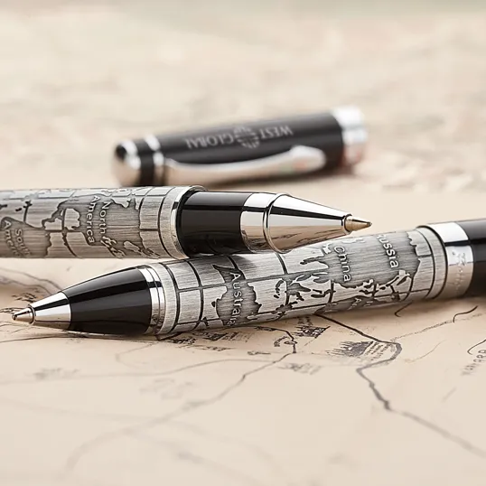 Bettoni® Ferrara Chrome Plated Brass Ballpoint Pen — view 6