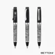 Bettoni® Ferrara Chrome Plated Brass Ballpoint Pen — view 2