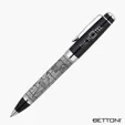 Bettoni® Ferrara Chrome Plated Brass Ballpoint Pen — view 3