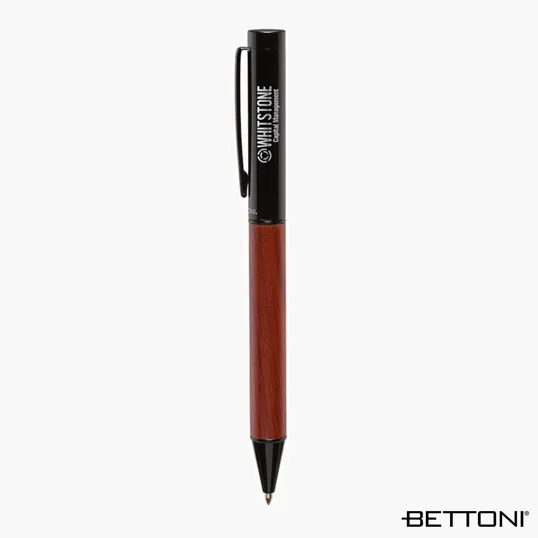 Bettoni® Alicante Ballpoint Pen with Rosewood Barrel — view 6