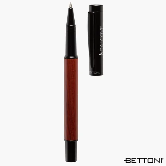 Bettoni® Alicante Rollerball Pen with Rosewood Barrel — view 4