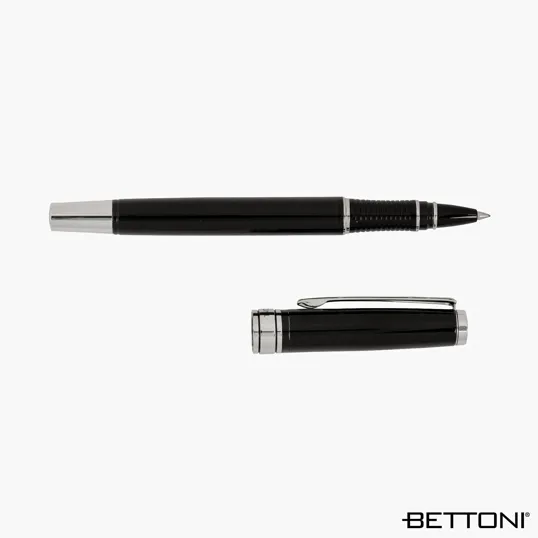 Bettoni® Avellino Recycled Brass Cap-Off Rollerball Pen — view 3