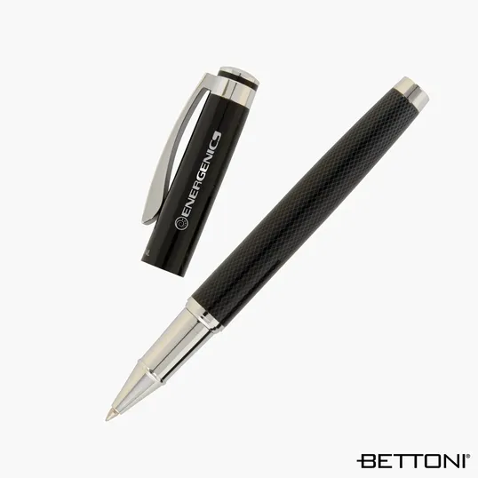 Bettoni® Lazio Recycled Brass Cap-Off Rollerball Pen — view 2