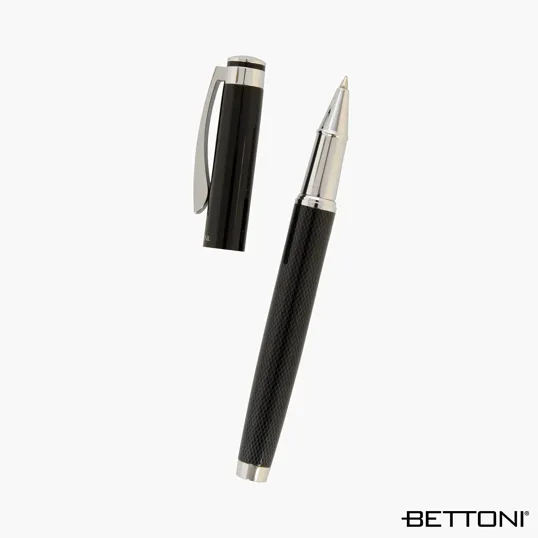 Bettoni® Lazio Recycled Brass Cap-Off Rollerball Pen — view 4