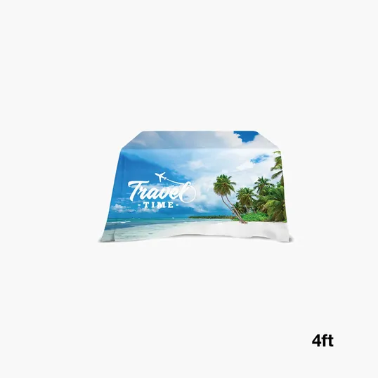 DisplaySplash 4' Open Back Table Throw — view 2