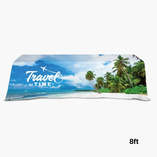 DisplaySplash 8' Open Back Table Throw — view 2