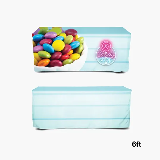 DisplaySplash 6' Fitted Table Cover
