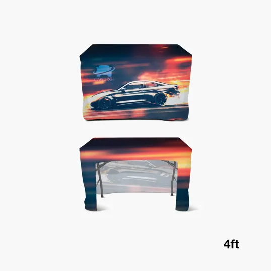 DisplaySplash 4' Fitted Open Back Table Cover