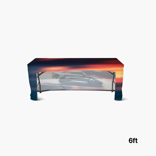 DisplaySplash 6' Fitted Open Back Table Cover — view 3