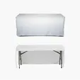 DisplaySplash 6' Fitted Open Back Table Cover — view 5