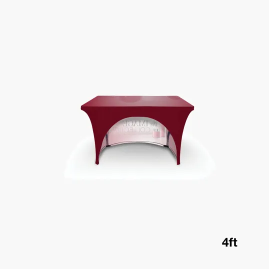 DisplaySplash 4' Stretch Open Back Table Cover — view 3
