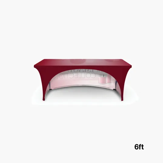 DisplaySplash 6' Stretch Open Back Table Cover — view 3
