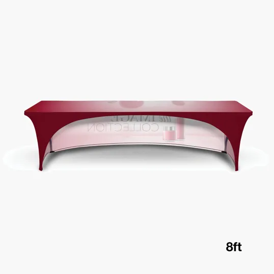 DisplaySplash 8' Stretch Open Back Table Cover — view 3