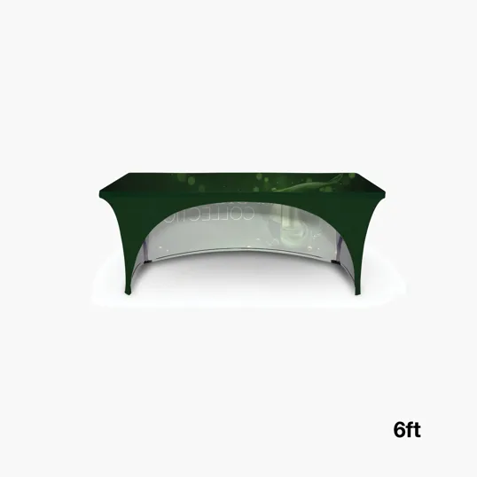 DisplaySplash 6' RPET Stretch Open Back Table Cover — view 3