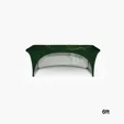 DisplaySplash 6' RPET Stretch Open Back Table Cover — view 3
