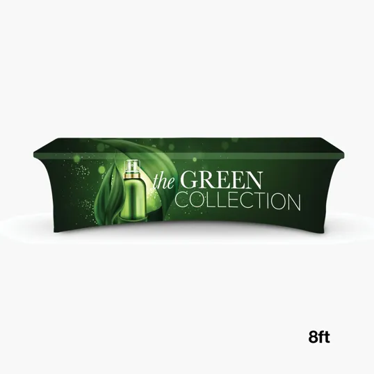 DisplaySplash 8' RPET Stretch Open Back Table Cover — view 4
