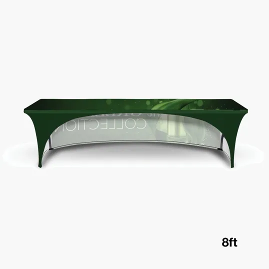 DisplaySplash 8' RPET Stretch Open Back Table Cover — view 5