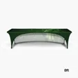 DisplaySplash 8' RPET Stretch Open Back Table Cover — view 5
