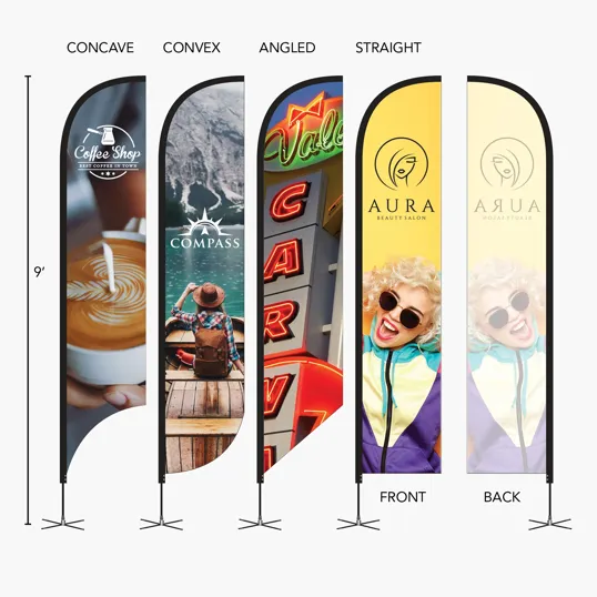 DisplaySplash 9' Single-Sided Custom Feather Flag — view 2
