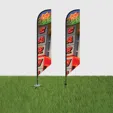 DisplaySplash 13' Double-Sided Custom Feather Flag — view 5