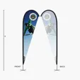 DisplaySplash 9' Single-Sided Custom Teardrop Flag