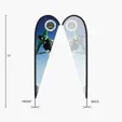 DisplaySplash 13' Single-Sided Teardrop Flag