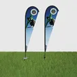 DisplaySplash 15' Single-Sided Teardrop Flag — view 4