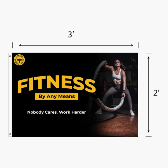 DisplaySplash 2'x3' Single-Sided Custom Flag