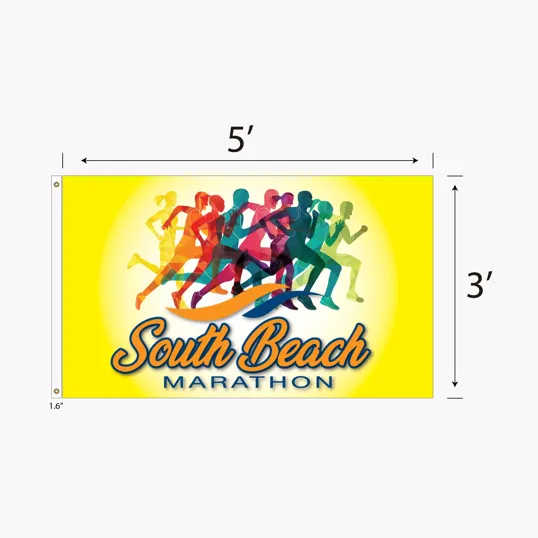 DisplaySplash 3'x5' Single Sided Flag