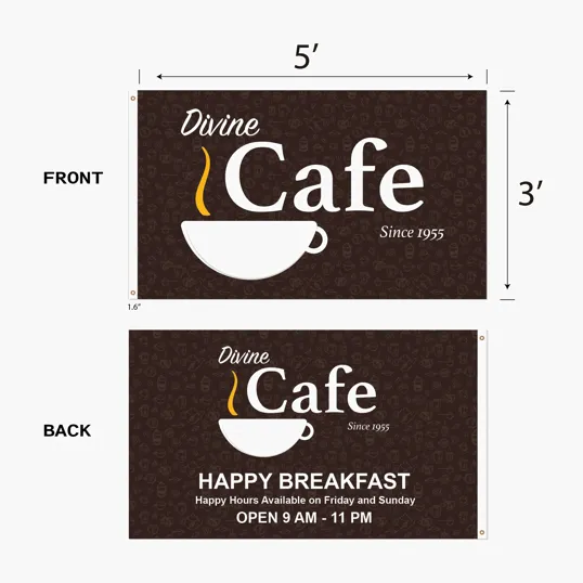 DisplaySplash 3'x5' Double Sided Flag