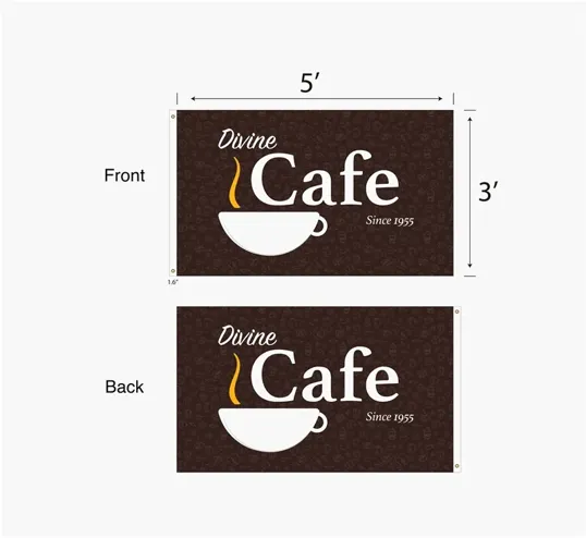 DisplaySplash 3'x5' Double Sided Flag — view 2