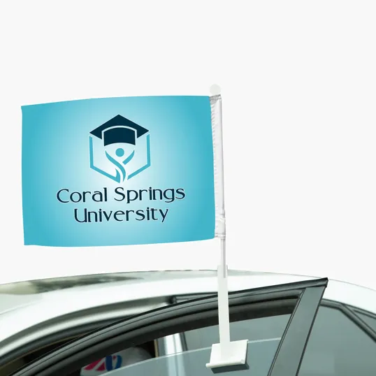 DisplaySplash Double Sided Car Flag, 18"W x 12"H — view 3