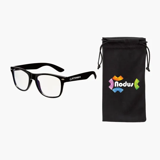 Edmond II Blue Light Blocking Glasses with Drawstring Pouch — view 2