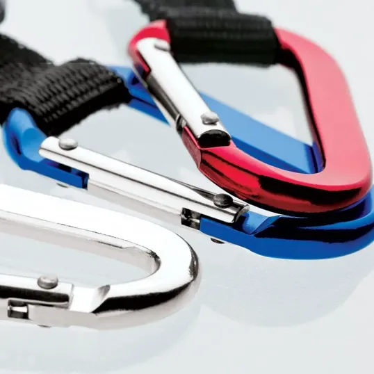 Alta Carabiner Keyring with Web Strap and Split Ring — view 2