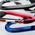 Alta Carabiner Keyring with Web Strap and Split Ring — view 3