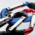 Alta Carabiner Keyring with Web Strap and Split Ring — view 5